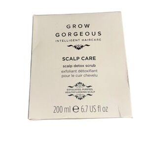 Grow Gorgeous Intelligent Hair are Scalp Care Detox Scrub 6.7 Oz exfoliant New